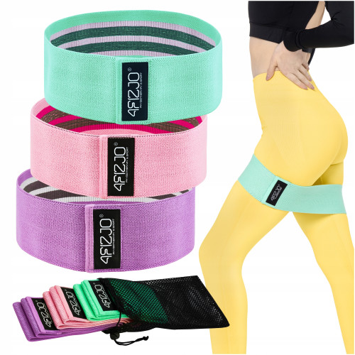 Резинка для фитнеса  4FIZJO Hip Band 3 шт Mix - фото №5